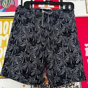 Essex Crossing The Linen Look Men’s Shorts - Indigo Palm Print - New with Tags